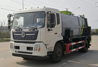 Camion à déchets alimentaires Dongfeng haute capacité 14000L en acier inoxydable pour la collecte des déchets alimentaires municipaux