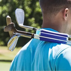 Golf Club Carrier Portable Golf Club rak untuk 6 klub adalah kompak penting untuk tidak ada hari peralatan olahraga peralatan penyimpanan tas berdiri