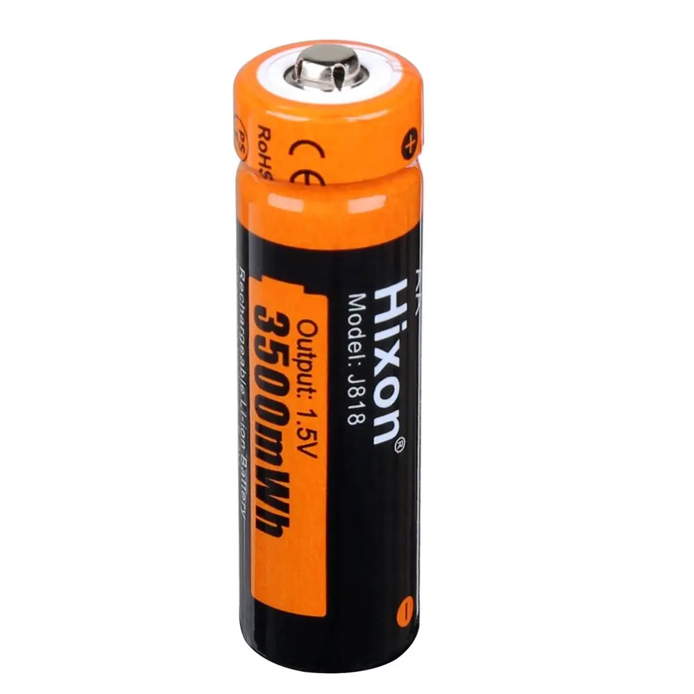 AA rechargeable batteries 1.5V 3500mWh lithium ion battery