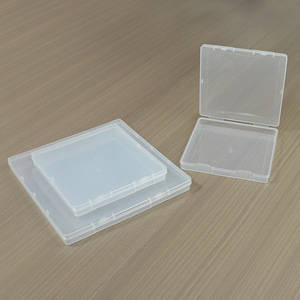 Transparent Plastic Square <b>Storage</b> <b>Box</b> 18mm PP Covered Office Organizer for Card <b>Document</b> Electronic Component Desktop Use - Product Image 3