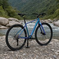 SpiritX Aluminium-Legierung Gravel Bike Rennrad 700C Steckachse 10-Gang Hydraulische Scheibenbremse Flachlenker Halb-integrierte Kabelführung