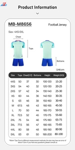 Kit de football en polyester de haute qualité, uniforme de sublimation confortable à séchage rapide, logo de l'équipe supérieure de football personnalisable, stock disponible - Product Image 3