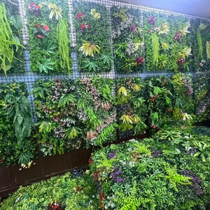 Panneau de gazon artificiel Olant 300x100 cm, pour murs, 20''x20'', avec support de clôture artificielle, pour suspendre des machines, spirales, animaux, plantes, 40 pouces - Product Image 5