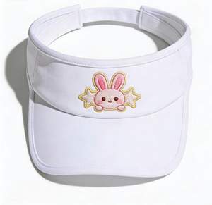 Sombrero de Pescador con Bordado de Conejo, Ligero y Transpirable, para Niños, Venta al Por Mayor - Product Image 3