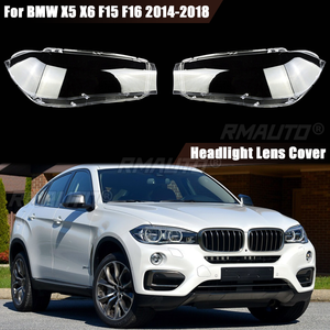สำหรับ BMW X5 X6 F15 F16 2014 2015 2016 2017 2018 ฝาครอบไฟหน้าด้านหน้า โคมไฟหน้า ฝาครอบโคมไฟโปร่งใส อุปกรณ์ตกแต่งรถยนต์ - Product Image 1