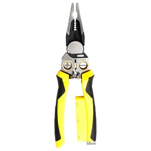Pince à dénuder électrique multifonction 8-en-1 personnalisée pour électricien, avec mesure de câble et fonction de fendage de fil, à embout pointu - Product Image 1