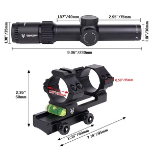 กล้องเล็ง Tactical GT <span class=keywords><strong>PRO</strong></span> 1-5X24IR อลูมิเนียมอัลลอยด์ กันน้ำ น้ำหนักเบา ทนแรงกระแทก สำหรับการฝึกยิงกลางแจ้ง - Product Image 3