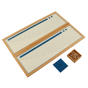 MA060-cartas de trabajo de división con marco de madera, juguete educativo de matemáticas montessori - Product Image 1