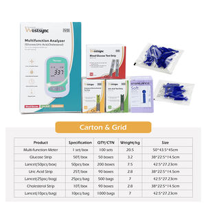 En Çok Satan 3'ü 1 Arada Kan Sağlığı Ölçer - Hepsi Bir Arada Glikoz, Ürik Asit ve Kolesterol Analizörü, Kullanıcı Dostu Evde <span class=keywords><strong>Test</strong></span> Yapma Aracı - Product Image 5