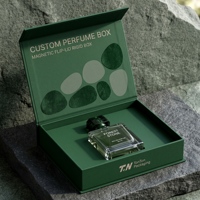 Confezione Regalo Personalizzata Verde per Eau De Toilette e Scatola Magnetica per Fragranze con Collezione di Profumi in Scatola di Carta per Confezionamento Profumi