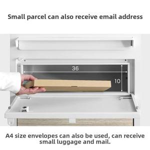 Armoire à documents express à <span class=keywords><strong>double</strong></span> <span class=keywords><strong>porte</strong></span> tout en acier de grande capacité pour l'extérieur <span class=keywords><strong>Boîte</strong></span> <span class=keywords><strong>aux</strong></span> <span class=keywords><strong>lettres</strong></span> rabattable antivol Antirouille Facile étanche - Product Image 3