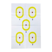 GRL9871 8 "Splatter Target Stickers Adhésif Réactif Cibles de Tir pour la Pratique de Tir avec Fluorescent Jaune