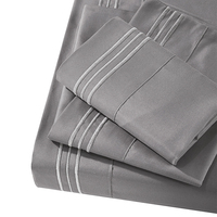 Ensemble de literie en polyester brodé brossé, multicolores, pour la maison, l'hôtel, la chambre à coucher, textile, vente en gros, sur mesure