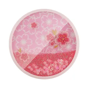 OEM cheap high quality Liquid glitter acrylic custom coaster