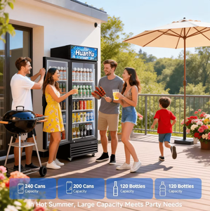 Réfrigérateur de supermarché, vitrine commerciale pour boissons, refroidissement par air, porte vitrée simple, refroidisseur de boissons - Product Image 2