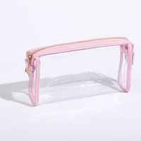 Nouvelle annonce : Trousse de toilette transparente en PVC imperméable, 7 couleurs, pour voyage et maquillage, avec fermeture éclair
