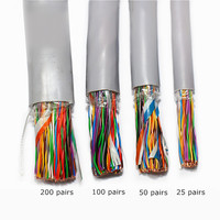 25 50 100 200 paires grand logarithme de Communications d'intérieur Câble Multipair Cat3 câble téléphonique