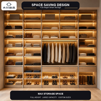 Système de dressing sur mesure OEM/ODM avec îlot central et tiroirs pour dressing d'appartement