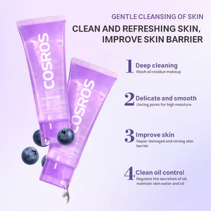Gel Limpiador Facial Orgánico Vegano de Arándanos con Minerales, Antiarrugas, Limpiador Profundo, Hidratante e Iluminador para Todo Tipo de Piel, Marca Privada - Product Image 3
