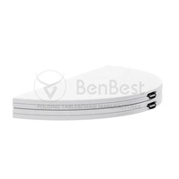 Table ronde pliante en plastique blanc de haute qualité pour le camping en plein air, 4 pieds (122 cm), en promotion.