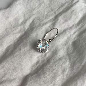 Pendientes de Aro de Plata de Ley S925 con Diamante Blanco, Diseño de Fuegos Artificiales, Estilo Coreano, Diseño de Nicho, Pendientes de Aro Simples y Modernos - Product Image 2