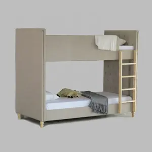 Kain Furnitur Rumah Modern Tempat Tidur Susun Anak-anak Kayu