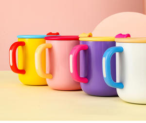 Petites tasses isolées <span class=keywords><strong>de</strong></span> bureau pour hommes et femmes Couple Pot intérieur en céramique tasses à café mignon Simple fleur thé <span class=keywords><strong>eau</strong></span> cadeau tasses - Product Image 5