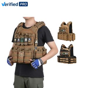 マルチポーチプレートキャリア付き屋外ボディ保護戦術ベストパーソナルディフェンス機器用 - Product Image 1