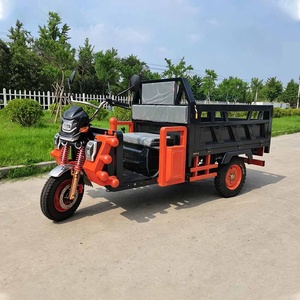 <strong>Trike</strong> All Terrain Fat Tyre Delivery Motorcycle <strong>Chinese</strong> <strong>Electric</strong> Mini Cargo Tricycle Car Price Three Wheels for Adults 1200W - Product Image 1