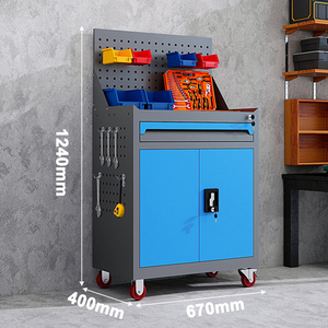 Oem thép không gỉ công nghiệp hội thảo công cụ Tủ xe đẩy với có thể khóa ngăn kéo mạnh mẽ Khả năng chịu tải Modular thiết kế - Product Image 2