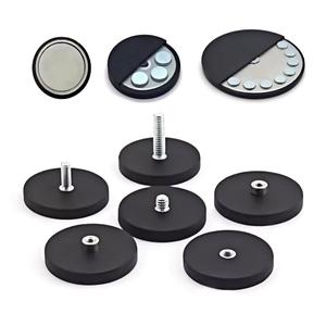 Car Starlink Industrial Use Screw Holder Fastener Super Strong <strong>Magnet</strong> Neodymium Iman Waterproof Thread <strong>Rubber</strong> Coated Pot <strong>Magnets</strong> - Product Image 1