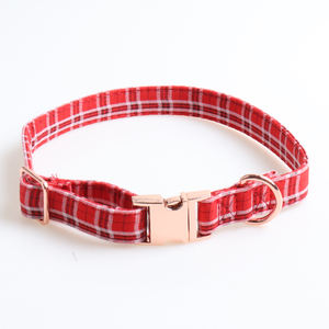 <span class=keywords><strong>Collar</strong></span> de seguridad a cuadros con hebilla de metal y oro para perro, corbata con lazo y hebilla de metal, diseño bonito, venta al por mayor, Amigo - Product Image 3