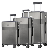 Ensemble de bagages 3 pièces : bagage à main + moyen + grand |   Coinss renforcés, système de poignée intégré | Valise au design assorti
