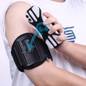 Brazalete deportivo Soporte para teléfono para Fitness Teléfono móvil 360 Girar Desmontable Brazalete para correr Soporte para teléfono celular con bolsillo con cremallera - Product Image 2