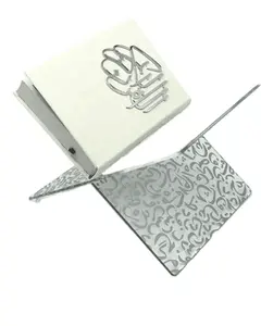 Folding Clear Customized Acrylic Quran Holder Tabletop Acrylic Book Stand Acrylic Quran Holder
