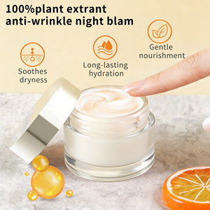Baume de nuit 100% extrait de plantes, sans cruauté, marque privée, meilleur baume <span class=keywords><strong>anti</strong></span>-<span class=keywords><strong>rides</strong></span> naturel, <span class=keywords><strong>crème</strong></span> réparatrice pour le visage, adapté aux peaux sensibles - Product Image 2