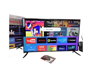 Smart TV Android 4K HD 50 inci, bezel-less dalam berbagai bahasa