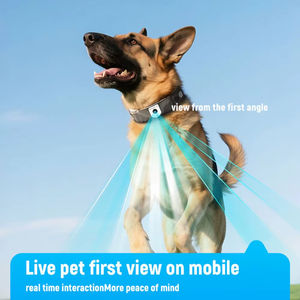 Intelligenter GPS-Mobilfunk-Haustier-Tracker-Halsband mit 4K Live-View-Kamera, Sprachbenachrichtigungen, Fernsteuerung und Beleuchtung für Android Katzen/Hunde - Product Image 2