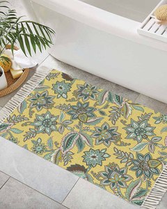 <strong>Runner</strong> <strong>Rug</strong> 2x6 Feet Hand Woven Farmhouse <strong>Rug</strong> with Hand Knotted Fringes Great in <strong>Kitchens</strong> Hallways Bathrooms Meditation Yoga Mat - Product Image 1