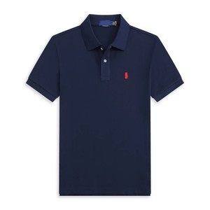 Camisa de Algodón Puro para Hombre, Marca RL <span class=keywords><strong>Ralph</strong></span>, Antiarrugas, Cómoda, Casual, Lisa, Bordada, de Manga Corta, Ventilada, Lavable a Máquina - Product Image 3