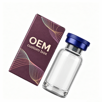 Boîte en papier personnalisée pour flacon de sérum cosmétique de 10 ml, emballage cosmétique