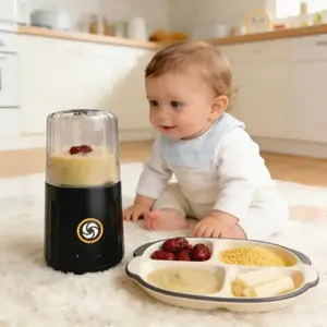 Procesador de Alimentos para Bebés al por Mayor, Licuadora Portátil USB, Libre de BPA, Limpieza con un Clic, Bajo Ruido, Capacidad de 260 ml - Product Image 1