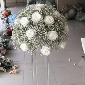Decorazione di nozze bianco e blu fiore palla tavolo fiore centrotavola fiore artificiale <span class=keywords><strong>centro</strong></span> pezzo per la decorazione di eventi - Product Image 3