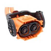 Conector de yunque impermeable de 2 pines, 3,6mm, 50A, enchufe y enchufe para Cable de 10mm, 50 Amp, cargador EV, Conectores eléctricos para EV