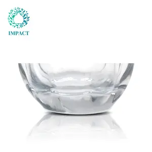 Bottiglia di profumo di vetro sferico all'ingrosso della bottiglia di profumo di lusso con la stampa dello schermo per i cosmetici