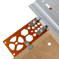 Pince de positionnement carrée en alliage d'aluminium pour rail de guidage de scie circulaire électrique, plaque d'arrêt à angle de 90 degrés pour le travail du bois