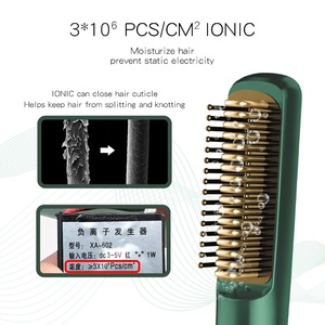 2023 nouvelle chaleur hommes Mini fer plat <span class=keywords><strong>meilleur</strong></span> <span class=keywords><strong>lisseur</strong></span> brosse peigne ionique chaud sans fil électrique sans fil <span class=keywords><strong>barbe</strong></span> <span class=keywords><strong>lisseur</strong></span> - Product Image 3