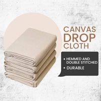 Bâche de protection en toile tissée imperméable de haute qualité, anti-poussière, pour couvrir les meubles, protéger le sol et les travaux de peinture
