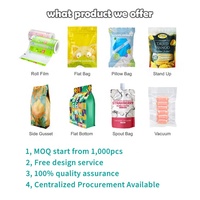 Sac d'emballage personnalisé pour Condiments en pâte de piment et Mayonnaise, sachet d'emballage pour salade, Sauce de cuisson pour barbecue, pochette d'emballage pour bec verseur