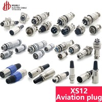 Bonne qualité 2 3 4 5 6 7 broches mâle femelle XS12 prise aviation câble rapide rapide connecteurs électriques circulaires